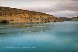 Image du Maroc Professionnelle de  Le Barrage Allal Al Fassi est situé dans la Province de Sefrou sur Oued Sebou avec un volume de stockage de 63.7 Mm3, il contrôle un bassin versant de 5.400 km2. Ce Barrage a été mis en service en 1990. But de l'ouvrage  production d'électricité, irrigation et protection contre les crues, Jeudi 8 septembre 2005. (Photo / Abdeljalil Bounhar) 